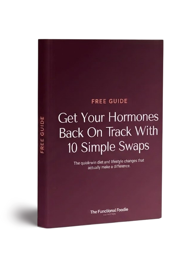 The Hormone Balancing Advice I'd Drop First free guide mock-up